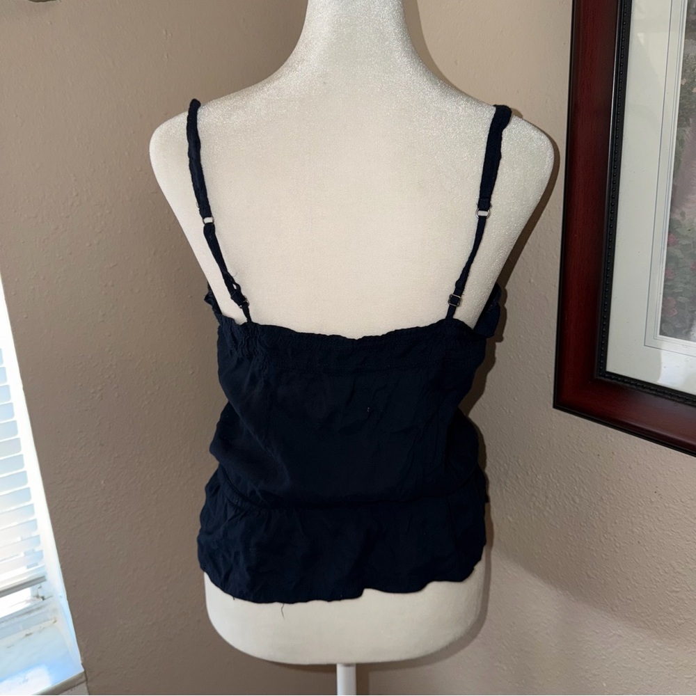 Vintage Y2K Hollister 2000s Babydoll Henley Tank Top - Picture 6 of 7